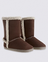 Marks and Spencer  Faux Fur Lined Slipper Boots