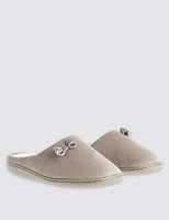 Marks and Spencer  Spotted Bow Mule Slippers
