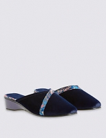 Marks and Spencer  Floral Braid Wedge Mule Slippers