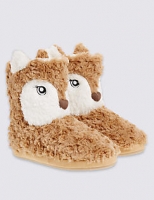 Marks and Spencer  Pull On Fox Slipper Boots