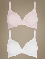 Marks and Spencer  2 Pack Non Padded Underwired Full Cup Bras