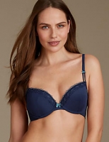 Marks and Spencer  2 Pack Embroidered Padded Plunge Bras