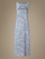 Marks and Spencer  Pure Modal Floral Print Long Nightdress