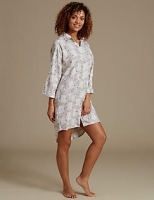 Marks and Spencer  Pure Cotton Printed Nightdress
