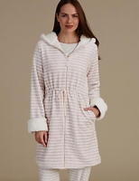 Marks and Spencer  Hooded Striped Dressing Gown