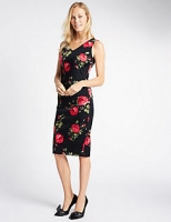Marks and Spencer  Floral Print Sleeveless Bodycon Dress