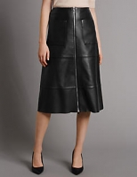 Marks and Spencer  Pure Leather A-Line Skirt