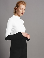 Marks and Spencer  Flare Cuff Turtle Neck Long Sleeve Jumper