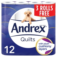 SuperValu  Andrex 12 For 9 Quilts (9 Roll)