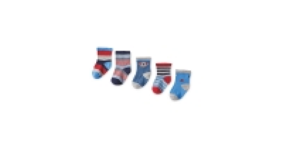 Monkey Print Baby Socks 5-Pack