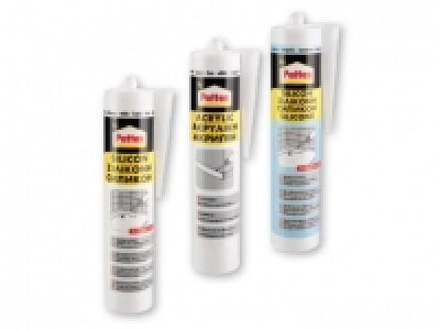 PATTEX® Acrylic Sealant, White & Transparent Silicone