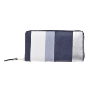 Striped Panel Zip Around Purse 15.00&nbsp;&euro;
