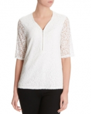 Lace Zip Top