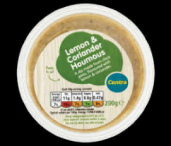 Centra Lemon & Coriander Houmous 200g