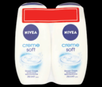 Nivea Creme Soft Shower Cream Twin Pack 250ml