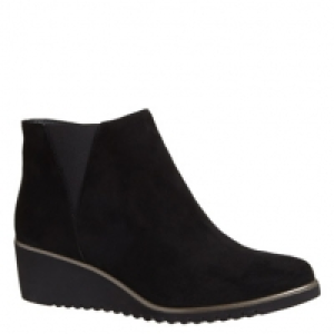 Suede Wedge Boots