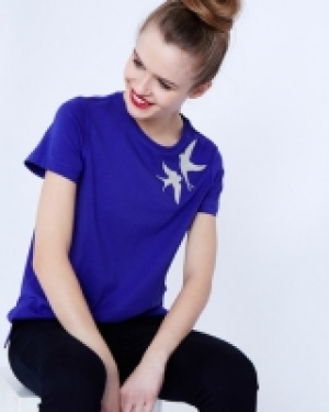 Savida Embroidered Bird T-Shirt