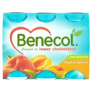 Benecol Drinking Yogurt Apricot & Peach 6 Pack (67.5 Grams) 3.00&nbsp;&euro;