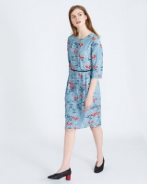 Carolyn Donnelly The Edit Blue Print Dress