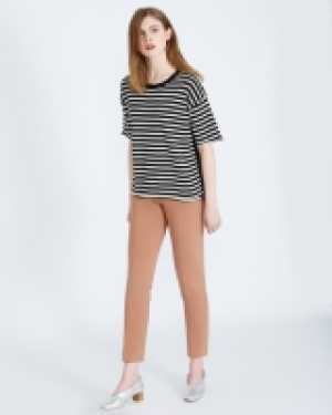 Carolyn Donnelly The Edit Stripe Silk Knit Top