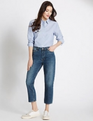 Mid Rise Cropped Straight Leg Jeans 34.00 €