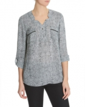 Printed Pocket Blouse