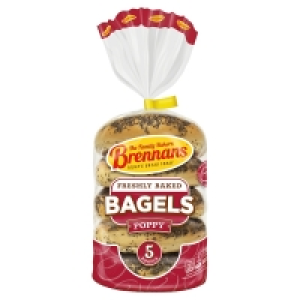Brennans Gourmet Poppy Seed Bagel 4 Pack (440 Grams)