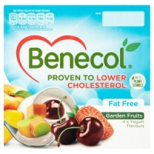 Benecol Fat Free Variety Yogurt 4 Pack (125 Grams)
