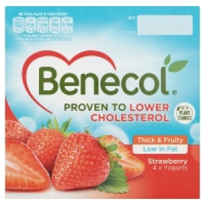 Benecol Yogurt Strawberry 4 Pack (125 Grams)
