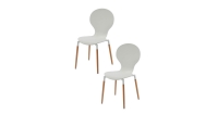 Aldi  Beechwood Pair of Dining Chairs