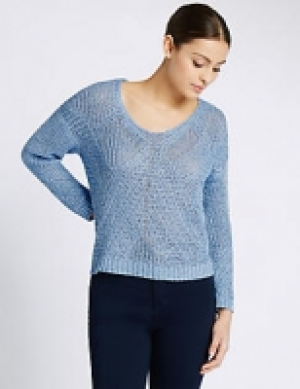 Textured V-Neck Jumper 47.50 €