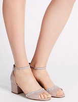 Marks and Spencer  Block Heel Sparkle Sandals with Insolia®
