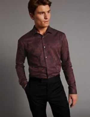 Pure Cotton Slim Fit Printed Shirt 54.00 €