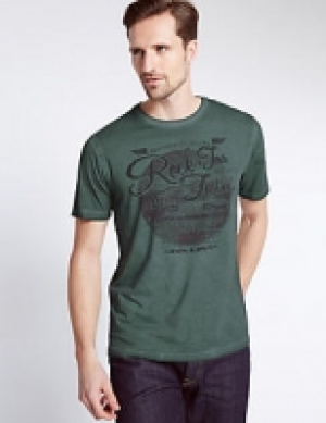 Printed Crew Neck T-Shirt 24.00 €