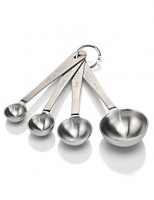 Marks and Spencer  4 Stainless Steel Measuring Spoons