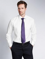 Marks and Spencer  2in Longer Pure Cotton Non-Iron Shirt