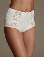 Marks and Spencer  Jacquard Lace High Rise Full Briefs