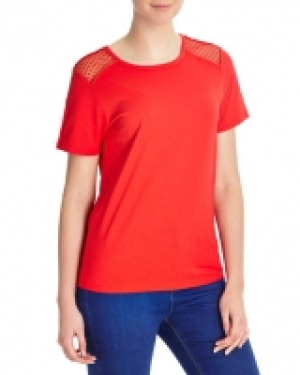 Dunnes Stores  Mesh Insert T-Shirt