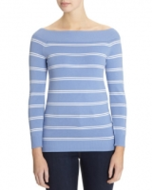 Stripe Bardot Top