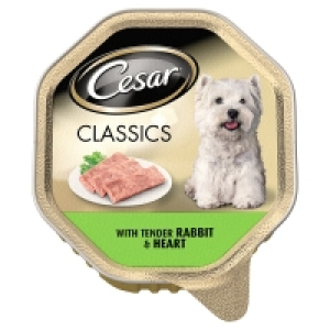 Cesar Aluminium Tray Tender Rabbit & Heart Variety (150 Gram 0.95&nbsp;&euro;