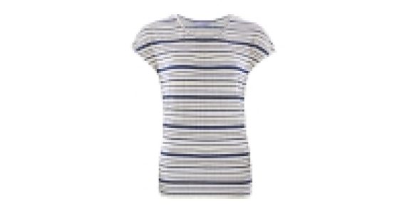 Avenue Ladies Striped Crinkle Top