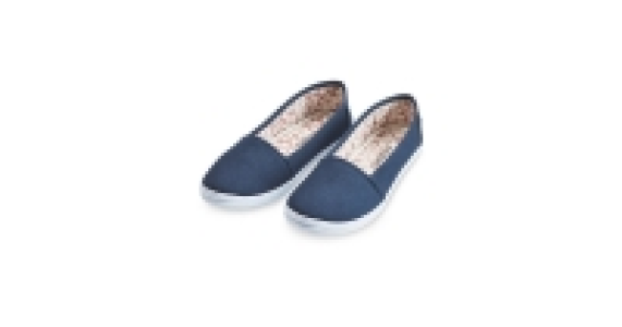 Ladies Blue Canvas Pumps