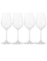 Marks and Spencer  Swirl 4 Pack Red Wine Glasses