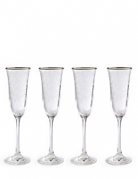 Marks and Spencer  Set of 4 Melody Champagne Flutes