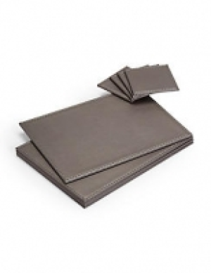 Marks and Spencer  4 Pack Faux Leather Mat & Coasters