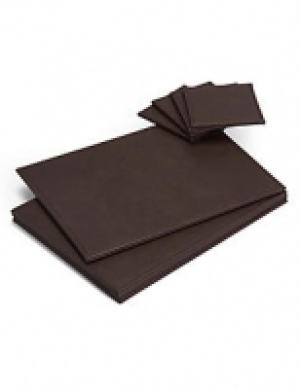 4 Pack Faux Leather Mat & Coasters 30.00 €