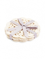 Marks and Spencer  4 Pack Round Lace Marigold Coaster
