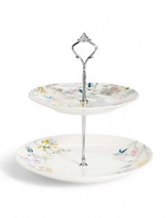 Marks and Spencer  Spring Blooms 2 Tier Cake Stand