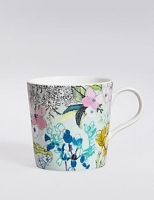 Marks and Spencer  Spring Floral Blue Mug