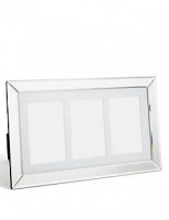 Marks and Spencer  Mirrored 3 Aperture Photo Frame